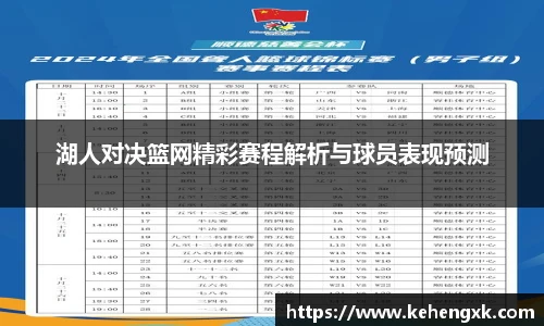 湖人对决篮网精彩赛程解析与球员表现预测